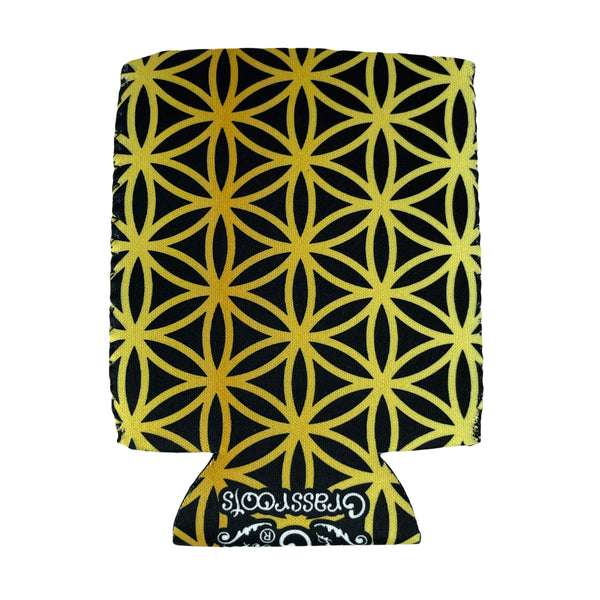 Flower of Life Gold Koozie
