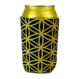 Flower of Life Gold Koozie