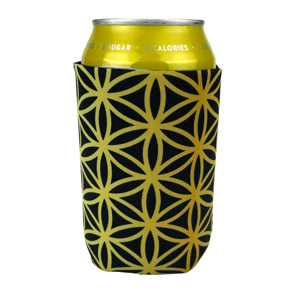 Flower of Life Gold Koozie
