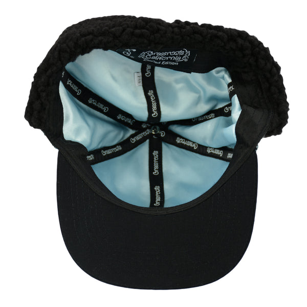 Removable Bear Pastel Flannel Earflap Fitted Hat