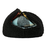 Removable Bear Pastel Flannel Earflap Fitted Hat
