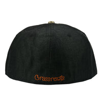 Removable Bear Copper Plateau Black Fitted Hat