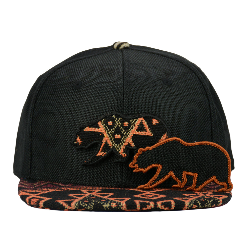 Removable Bear Copper Plateau Black Fitted Hat