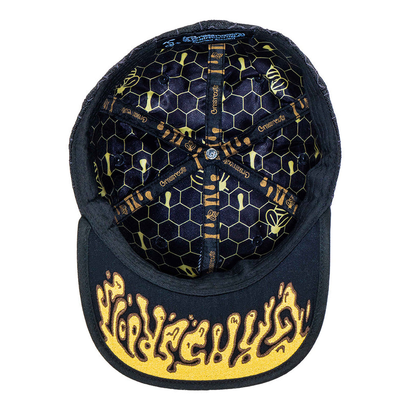 Honey Bear Black Fitted Hat