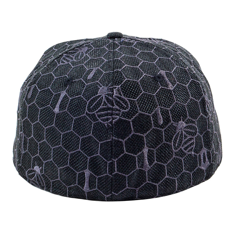 Honey Bear Black Fitted Hat