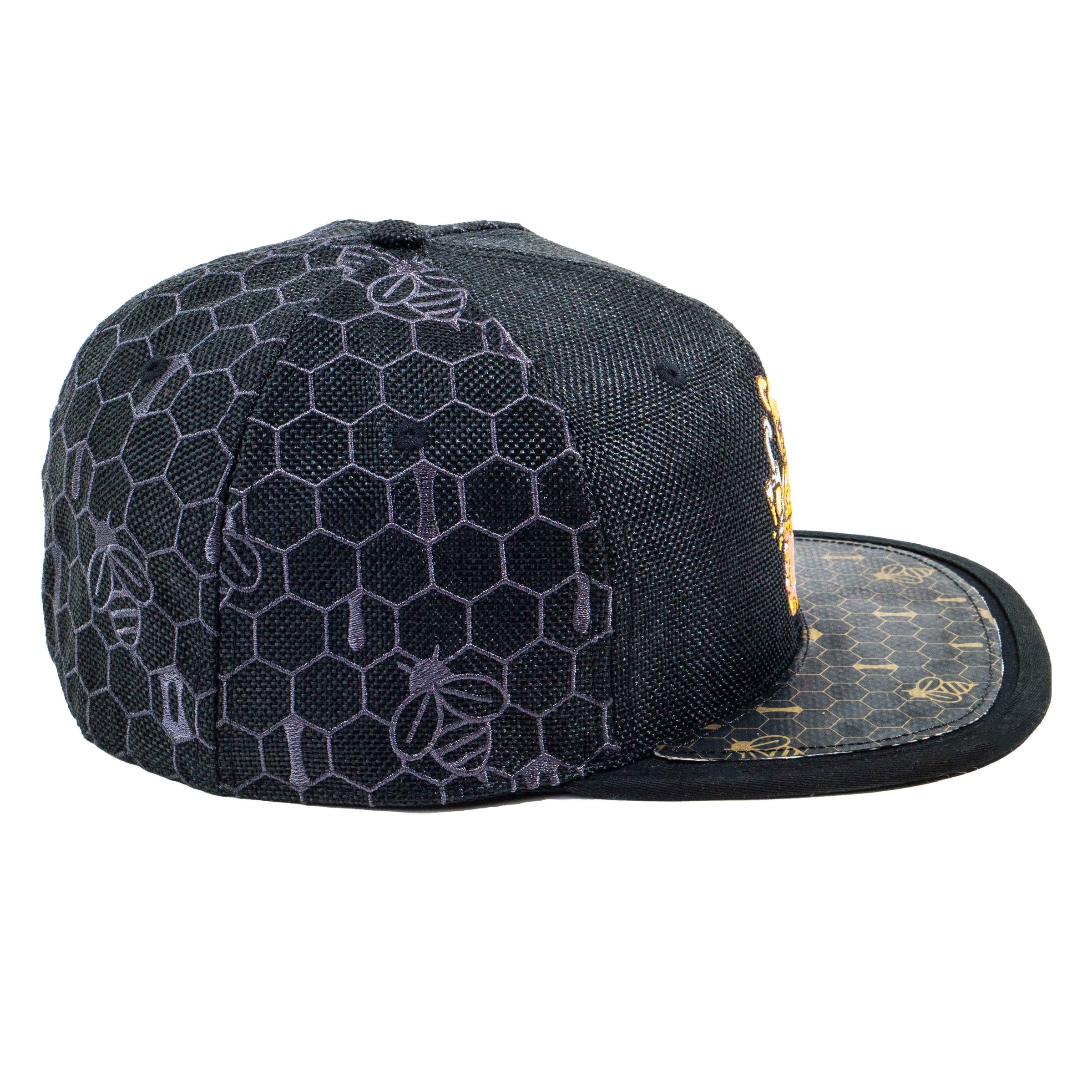 Honey Bear Black Fitted Hat