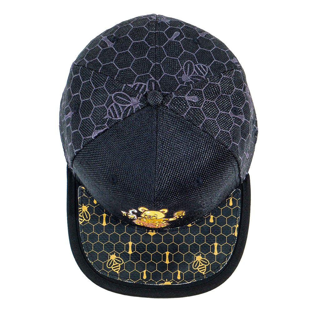 Honey Bear Black Fitted Hat