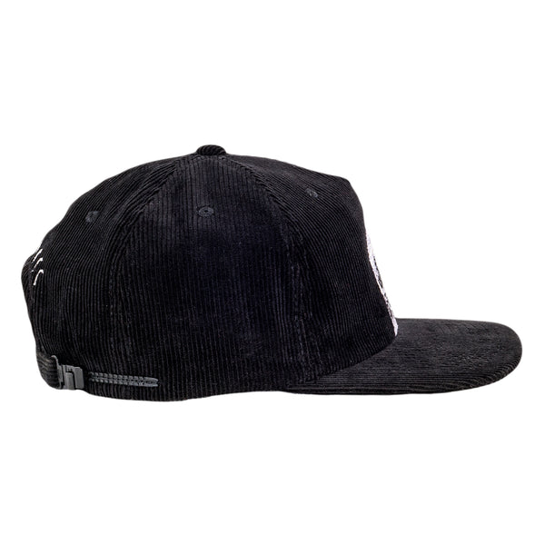 Equinox Howl Black Corduroy Zipperback Hat