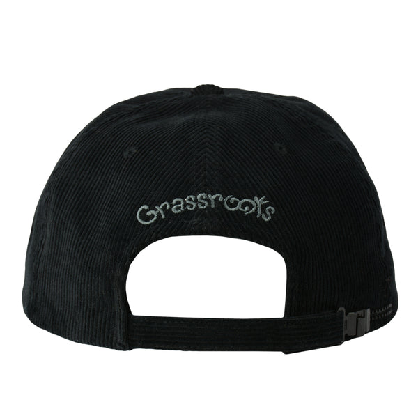 GPaw Black Corduroy Zipperback Hat