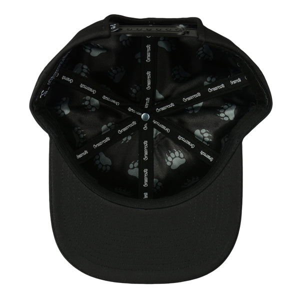 Grassroots Paw Print Black Dri-Bear Pro Fit Snapback Hat