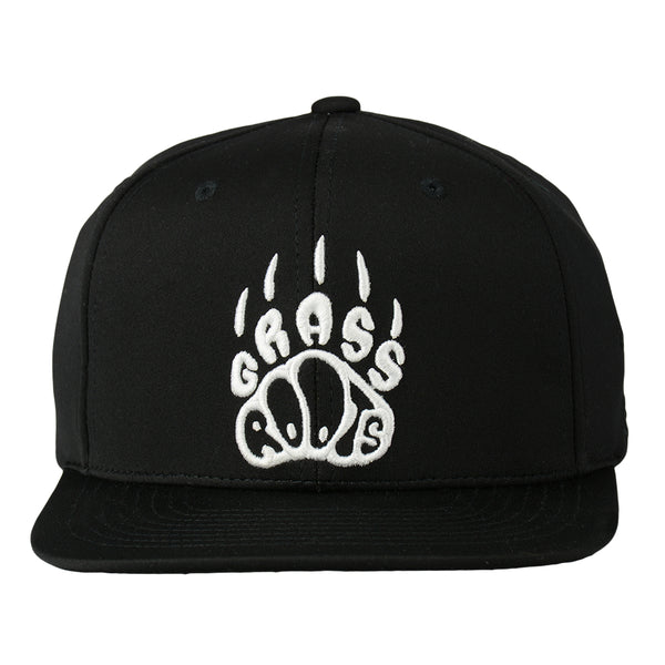 Grassroots Paw Print Black Dri-Bear Pro Fit Snapback Hat