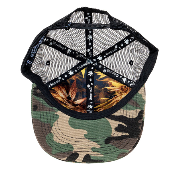 Puffy the Bear Camo Mesh Snapback Hat