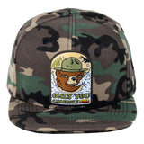 Puffy the Bear Camo Fitted Hat