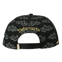 Dabroots Clouds Allover Black Snapback Hat