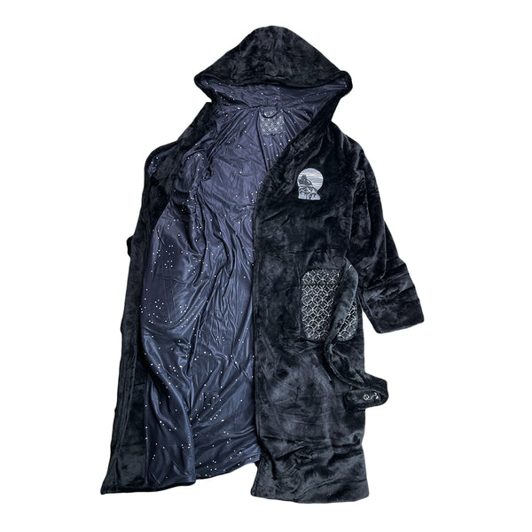 Equinox Howl Starry Night Black Hooded Robe