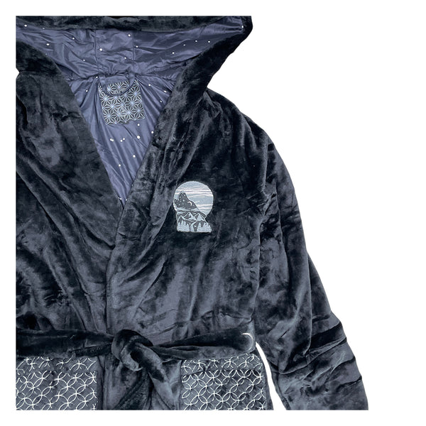 Equinox Howl Starry Night Black Hooded Robe