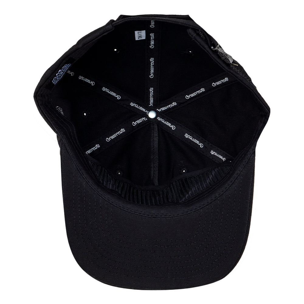 Gorra negra con cremallera trasera Touch of Class