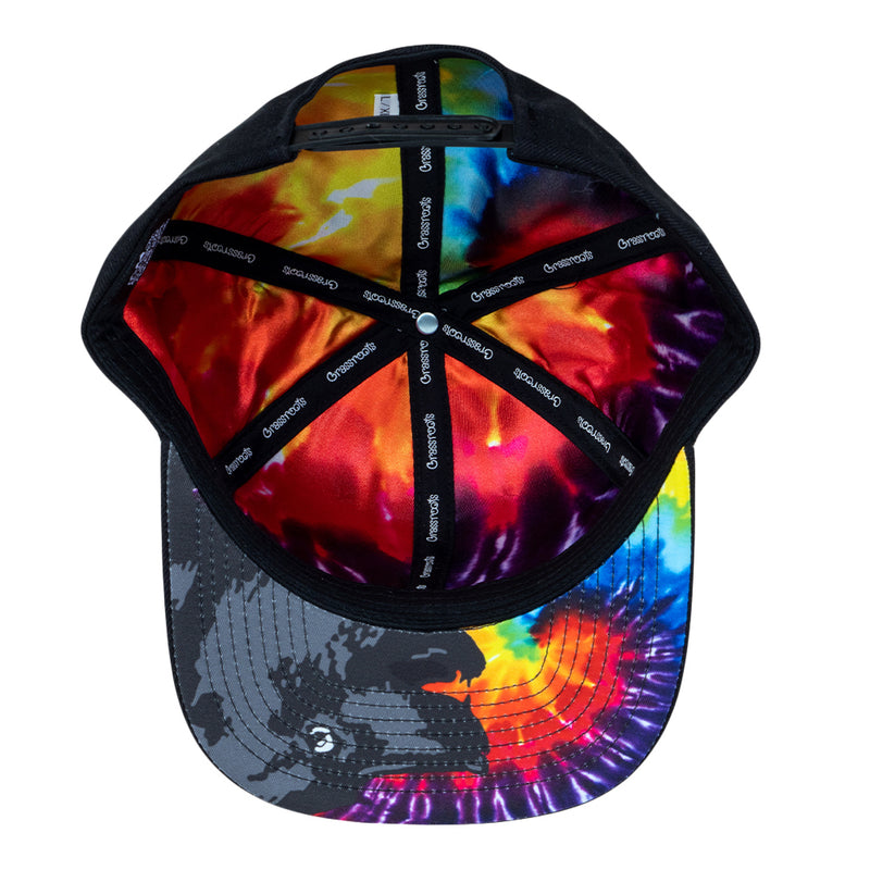 GPaw Tie Dye Black Snapback Hat