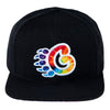 GPaw Tie Dye Black Snapback Hat
