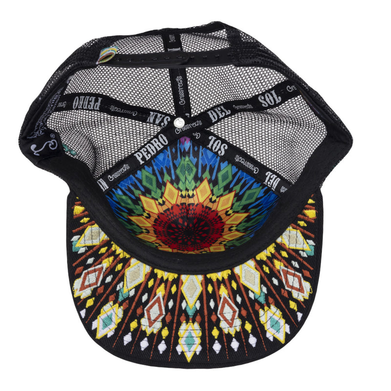 San Pedro Del Sol V3 Black Mesh Snapback Hat