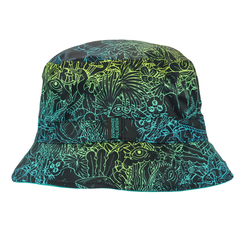 Hulaween Outline Reversible Bucket Hat
