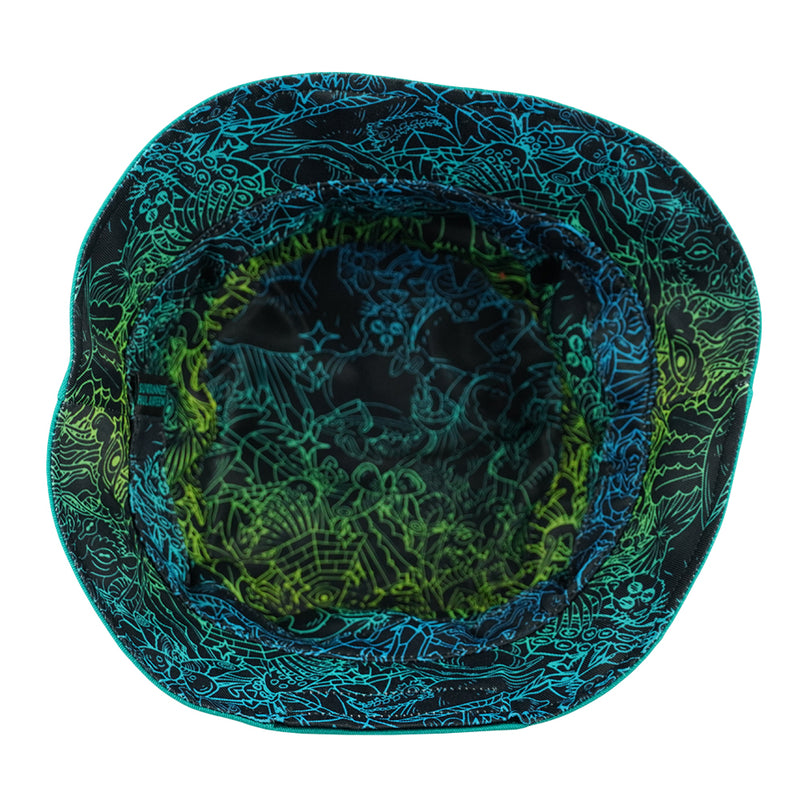 Hulaween Outline Reversible Bucket Hat