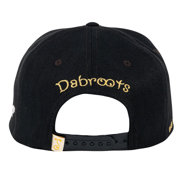 Dabroots Clouds Black Snapback Hat
