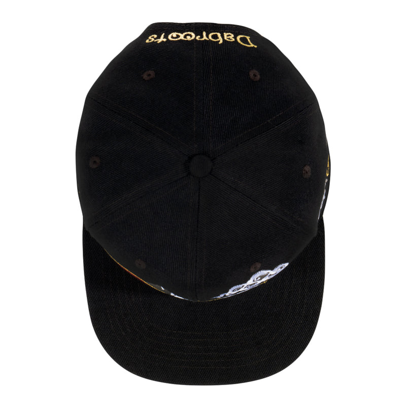 Dabroots Clouds Black Snapback Hat
