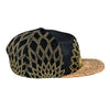 Lotus Sunrain Black Gold Snapback Hat