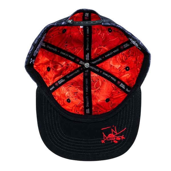 Stanley Mouse Easy Rider Never Summer Gray Rose Snapback Hat