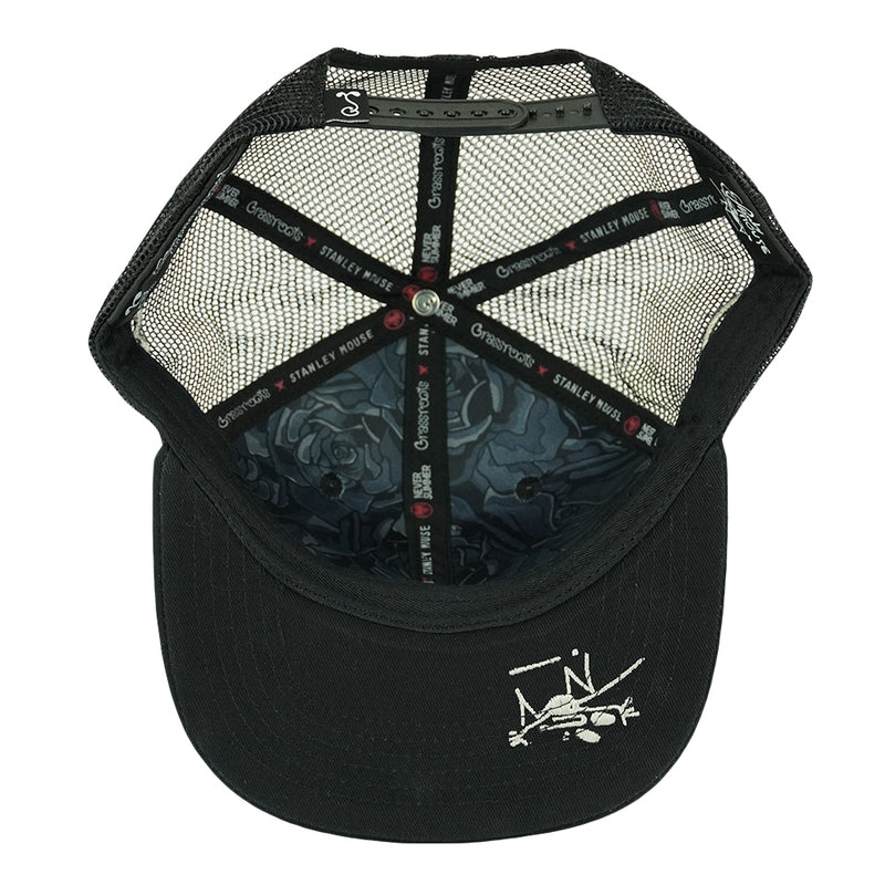 Stanley Mouse Easy Rider Never Summer Black Mesh Snapback Hat