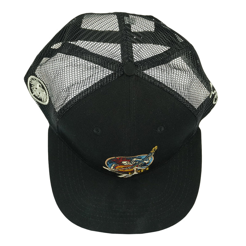 Stanley Mouse Easy Rider Never Summer Black Mesh Snapback Hat