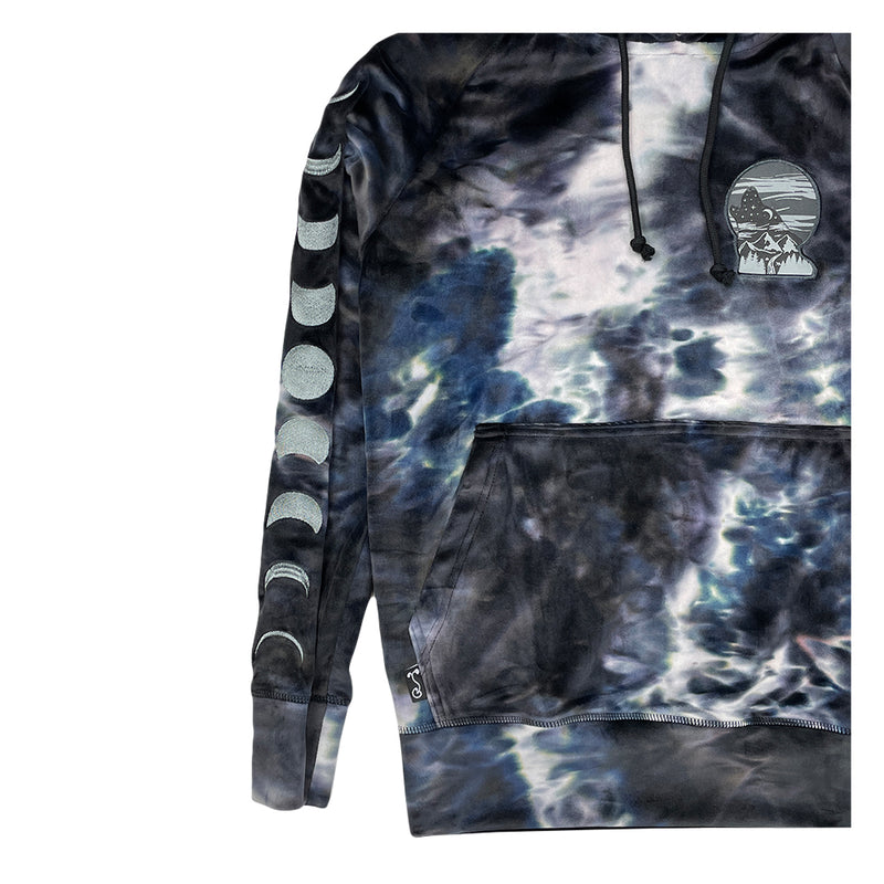Equinox Howl Black Dye Velour Womens Pullover Hoodie