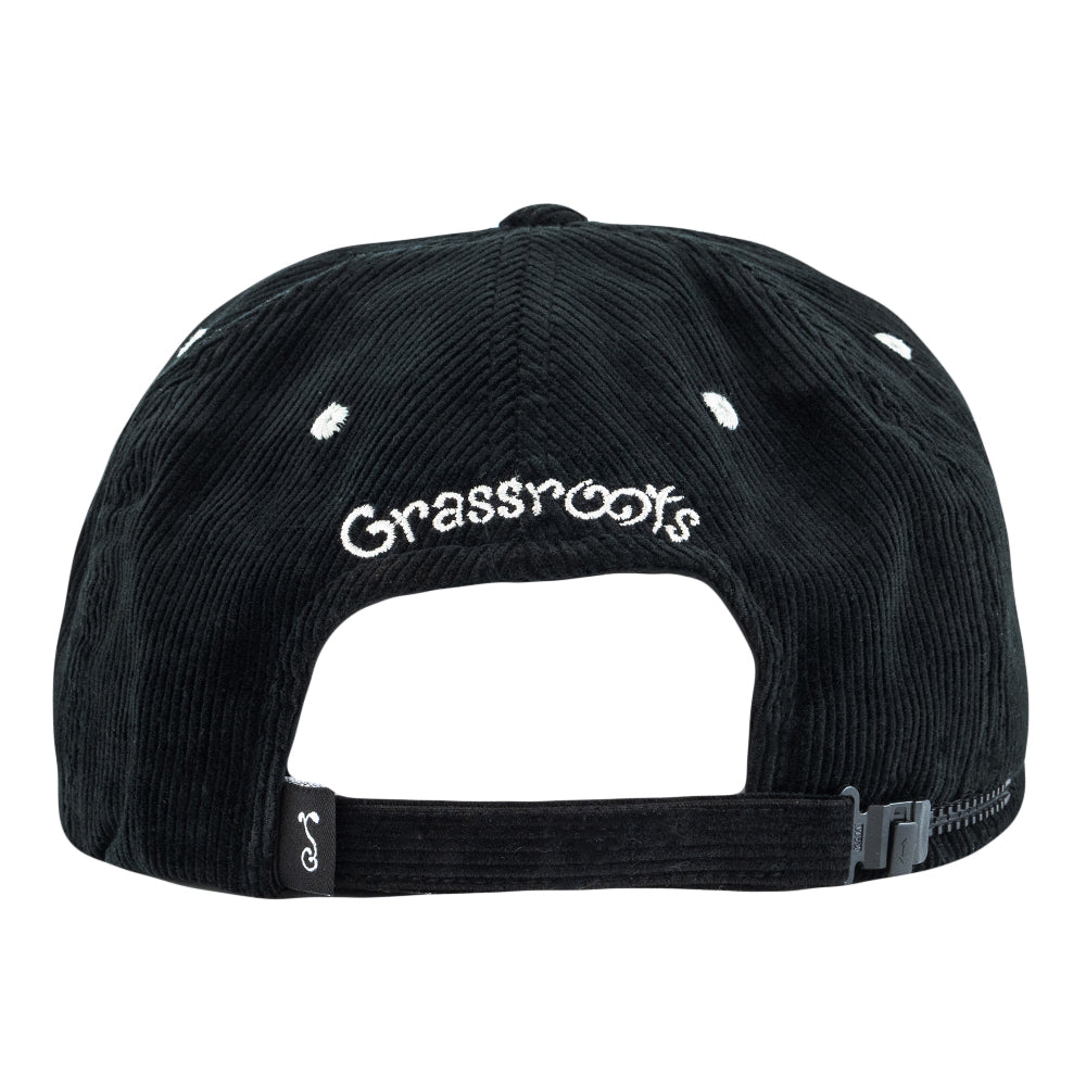 Gorro de pana negra con cremallera en la parte posterior Tripp St.