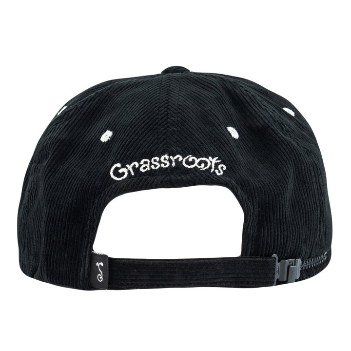 Gorro de pana negra con cremallera en la parte posterior Tripp St.