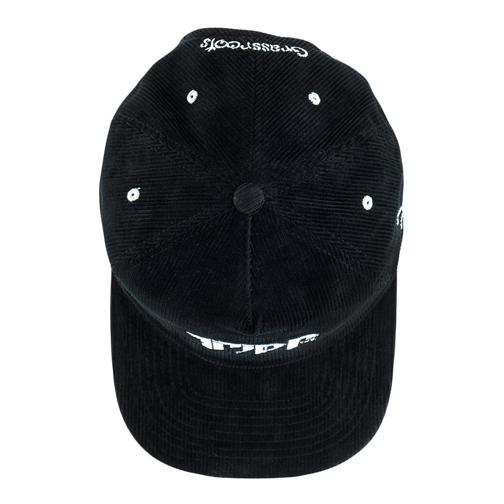 Gorro de pana negra con cremallera en la parte posterior Tripp St.
