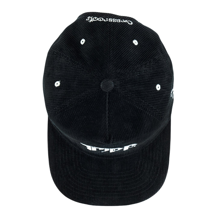 Gorro de pana negra con cremallera en la parte posterior Tripp St.