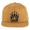 Grassroots Paw Print Tan Pro Fit Snapback Hat