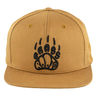 Grassroots Paw Print Tan Pro Fit Snapback Hat