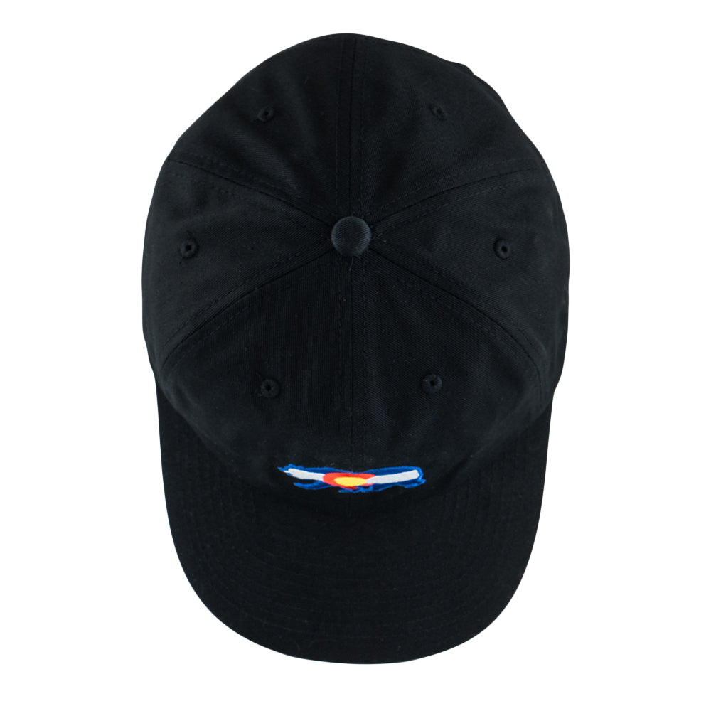 Gorra de papá negra de Colorado Bear