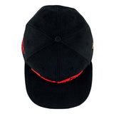 Cheech and Chong Black Script Snapback Hat