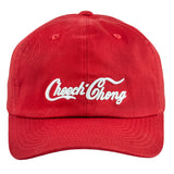 Cheech and Chong Script Red Dad Hat
