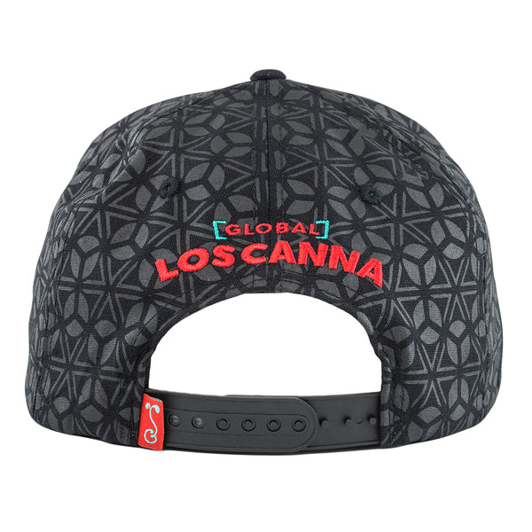 Los Canna Geo Black Snapback Hat