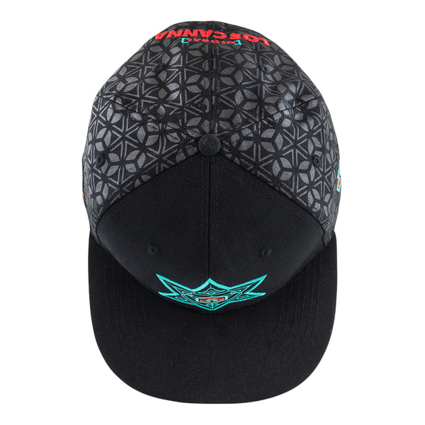Los Canna Geo Black Snapback Hat