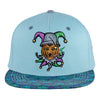 Jester Bear Blue Snapback Hat