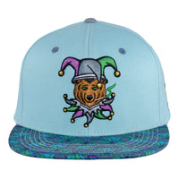 Jester Bear Blue Snapback Hat
