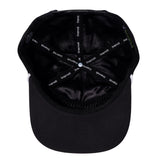 Golfroots Script Black Unstructured Snapback Hat