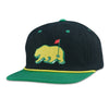Kush Bear Black Unstructured Snapback Hat