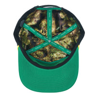 Kush Bear Black Unstructured Snapback Hat