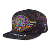 Night Owl Rainbow Vortex Fitted Hat